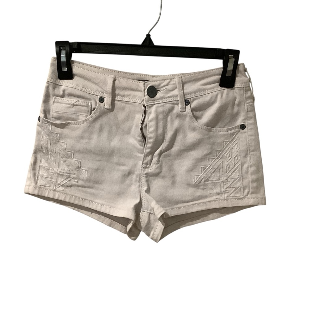 Kendall & Kylie Cream Jean Shorts